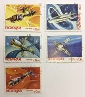 --  Набор марок Никарагуа 5 шт.  Гашёные , III Θ