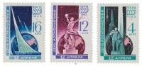 (1965-031-33) Серия Набор марок (3 шт) СССР    День космонавтики III O