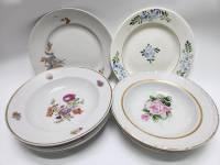 Тарелки суповые и столовые разные 10 штук