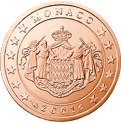 (№2001km168) Монета Монако 2001 год 2 Euro Cent