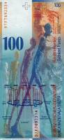 (,) Банкнота Швейцария 1997 год 100 франков "Альберто Джакометти"   UNC