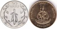 2002 Монета Вануату 50 вату Батат  Медь-Никель  UNC