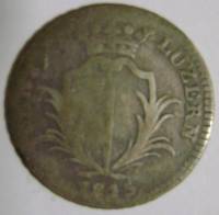 (№1815km110 (значение в венок)) Монета Швейцария 1815 год 2frac12; Batzen (значение в венок)