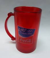 Пивная кружка Coca Cola Афины 2004 пластик (сост. на фото)