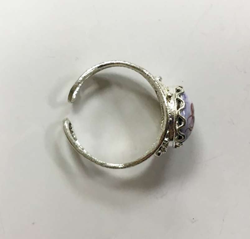 Перстень &quot;Финифть&quot;, серебрение (сост. на фото)