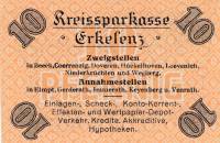 (№1921) Банкнота Германия 1921 год "10 Pfennige"