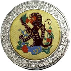 (2005) Монета Малави 2005 год 5 квача &quot;Год обезьяны&quot;  Медно-никель, покрытый серебром  PROOF