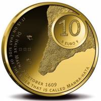 (№2009km285) Монета Нидерланды 2009 год 10 Euro (К 400-летию Манхэттен)