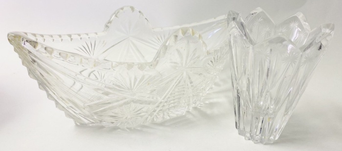 Салатник + ваза стекло хрусталь 