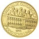 (№1995km3030) Монета Австрия 1995 год 1,000 Schilling (50-летие - второй Республика)