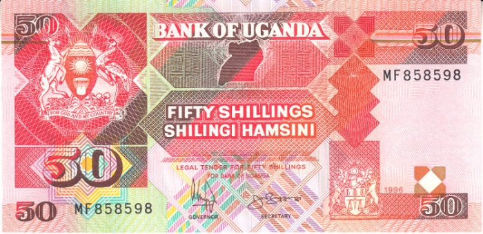 1996 Банкнота Уганда 1996 год 50 шиллингов    UNC
