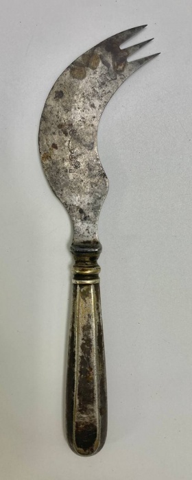 Нож для сыра, серебрение, Дом Завьяловых, 19 век