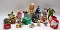 Статуэтки фигурки 20 штук Денежная лягушка собачка Дева Мария ангел Замок Дед Мороз Свинья Заяц 