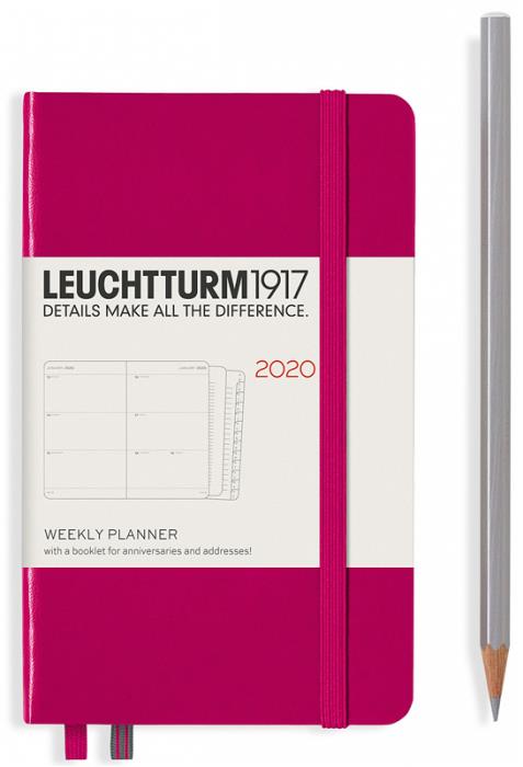Еженедельник POCKET A6 на 2020 год, BERRY. Leuchtturm1917, #360002