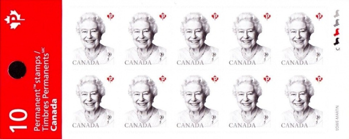 (№2016-3332) Лист марок Канада 2016 год &quot;Королева Елизавета II&quot;, Гашеный