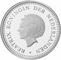 () Монета Ниделандские Антильские острова 2004 год 5  ""   Биметалл (Серебро - Ниобиум)  UNC
