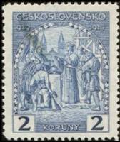 (1929-009) Марка Чехословакия "Основание собора Св. Вита"    1000 лет со дня смерти герцога Вацлава 