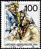 (1988-066) Марка Германия (ГДР) "Ярмарка (1820)"    Ярмарка, Лейпциг II Θ