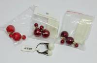 Набор бижутерии, серьги-пусеты Диор шарики 2,5 см., 3 шт., кольцо д-1,7 см, новые