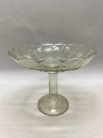 Фруктовница на ножке, стекло, СССР, клеймо