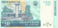 Банкнота Малави 2006 год 50 квача Джон Чилембве   UNC