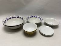 Тарелка для супа 4 шт, 2 пиалушки и 2 блюдца