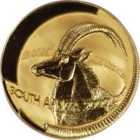 (№2000km261) Монета Южная Африка 2000 год 1 Ounce (Натура - Соболиные Антилопы)
