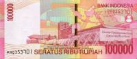 (,) Банкнота Индонезия 2004 год 100 000 рупий    UNC