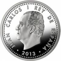 (№2013km1253) Монета Испания 2013 год 30 Euro (75-летие)