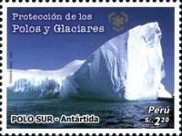 (№2009-2355) Марка Перу 2009 год "Защита полярных регионов и ледников", Гашеная