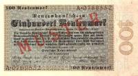 () Банкнота Германия (Империя) 1923 год 100  ""   UNC