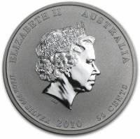 () Монета Австралия 2010 год 50 центов ""  Биметалл (Серебро - Ниобиум)  PROOF