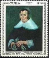(1970-066) Марка Куба "Портрет дамы"    Музей в Гаване III Θ