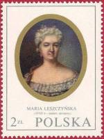 (1970-035) Марка Польша "М. Лещинская"   Миниатюры III Θ