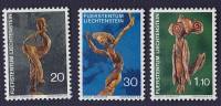 Набор марок Лихтенштейн (3 марки) 1972 "Деревянные скульптуры". Негашеный. AU