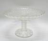 Фруктовница на ножке стекло СССР 13 х 21.5 см