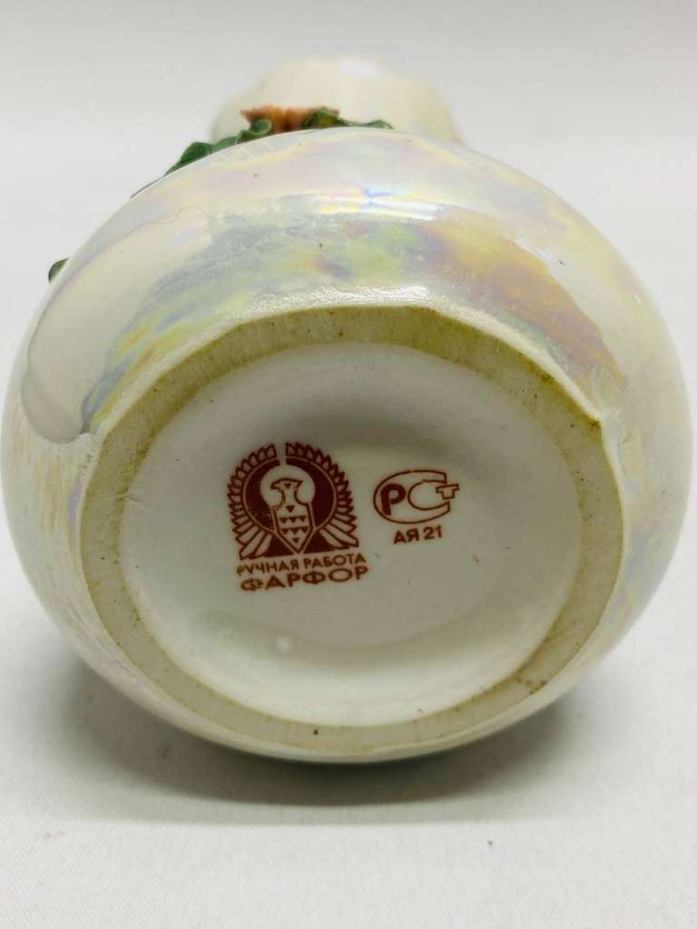 Ваза фарфор ручная работа