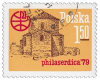 (1979-026) Марка Польша "Церковь с Софии"    Международная выставка марок PHILASERDICA '79, София II