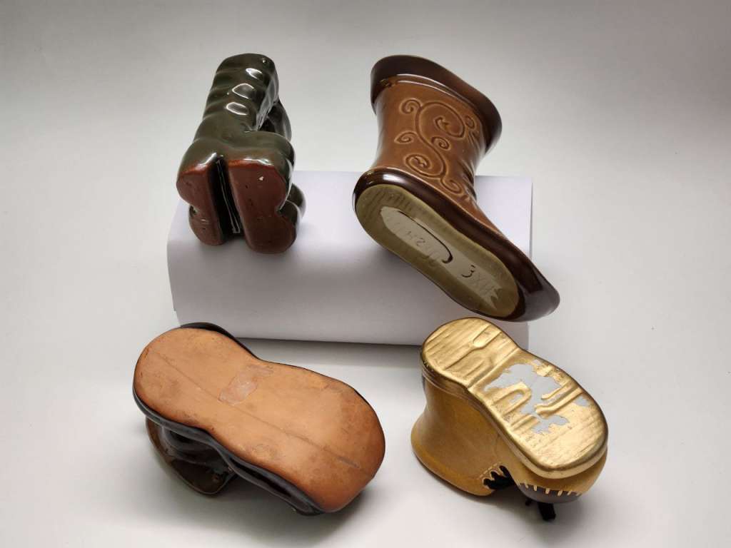 Статуэтка ваза пепельница сапожок башмачок 4 шт СССР Кунгур ЗХИ  и другие