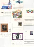 1974-016-19 Набор почтовых карточек СССР Пушкин Мосфильм Почтовый союз Общество охраны природы  4 шт