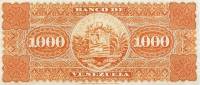 (№1890P-S265p) Банкнота Венесуэла 1890 год "1,000 Boliacute;vares"