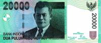 (,) Банкнота Индонезия 2006 год 20 000 рупий "Ото Искандар ди Нат"   UNC