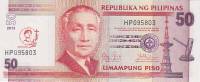 (2013) Банкнота Филиппины 2013 год 50 песо "Канонизация Святого Педро Калунгсода" Надпечатка  UNC