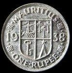 (№1938km19) Монета Маврикий 1938 год 1 Rupee