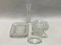 Набор посуды 5 предметов, хрусталь, стекло