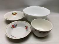 Салатник 4 шт стеклокерамика фарфор