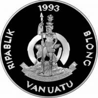 () Монета Вануату 1993 год 50 вату ""   PROOF