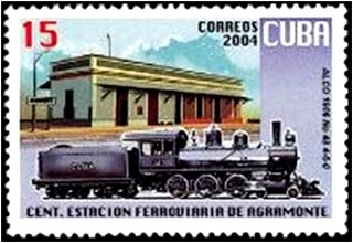 (№4644) Марка Куба 2004 год &quot;Алко нет 48 460 Аграмонте 1906&quot;, Негашеная