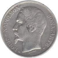 () Монета Франция 1852 год 5 франков ""    UNC