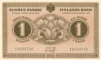 (1916) Банкнота Финляндия 1916 год 1 марка  Jarnefelt - Thesleff  UNC